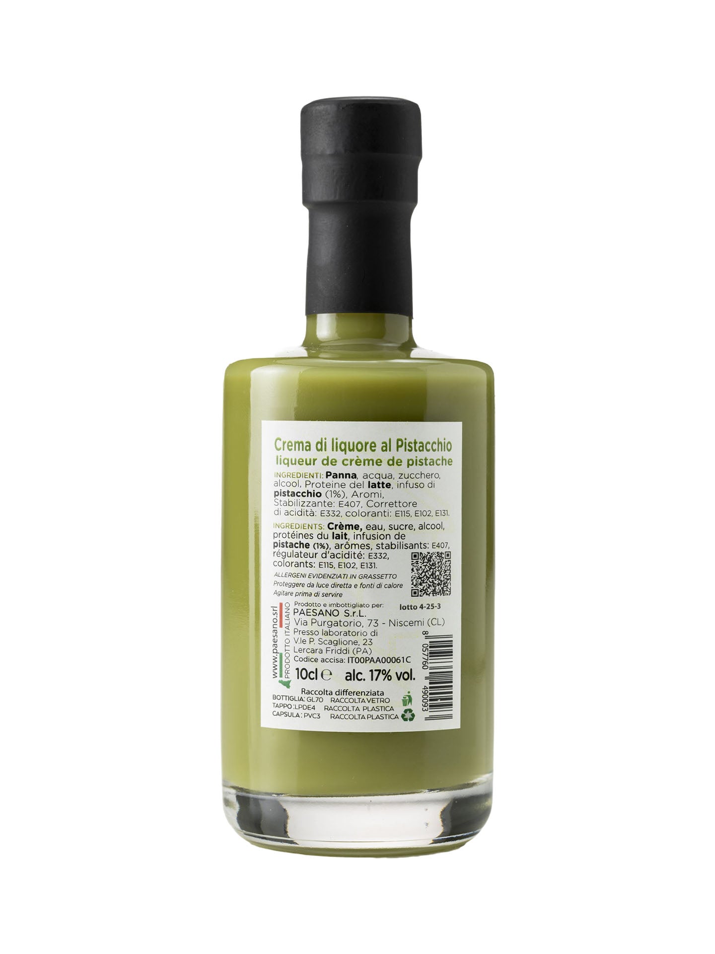 Crema di Liquore al Pistacchio Siciliano