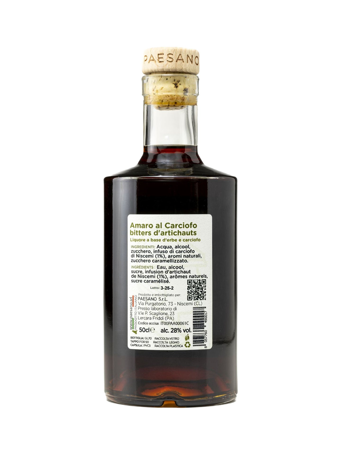 Amaro al Carciofo Bio di Niscemi
