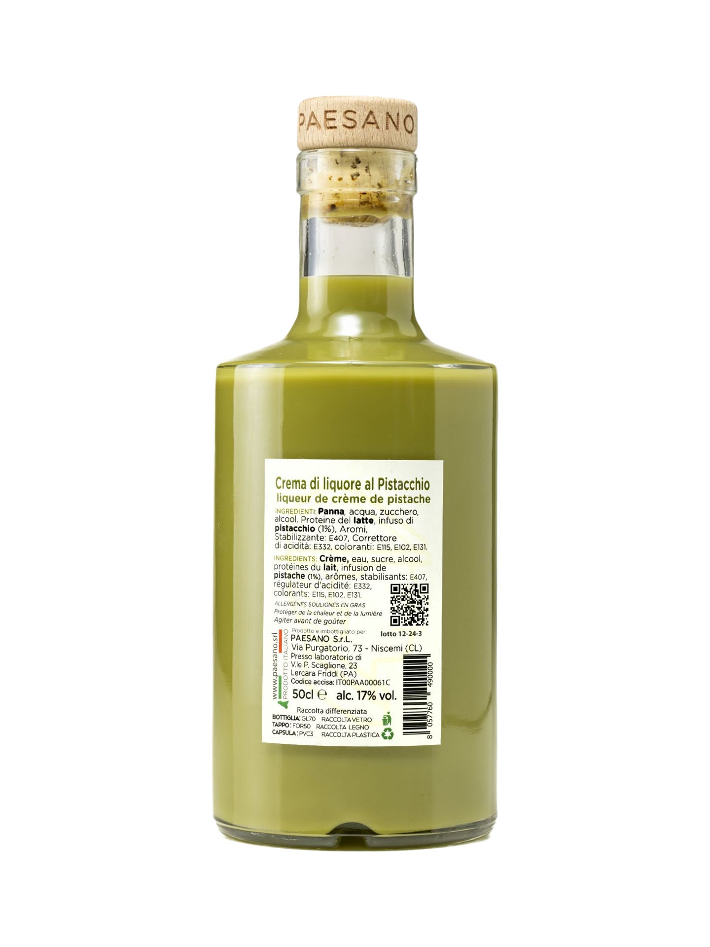 Crema di Liquore al Pistacchio Siciliano