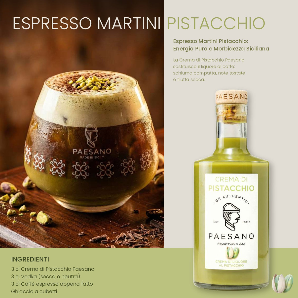 Crema di Liquore al Pistacchio Siciliano